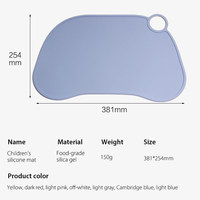 Napperon en silicone imperméable pour tout-petits Tapis de table d'alimentation pour bébé facile à nettoyer