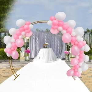 Most Demanded Gold-Finished Stainless Steel Metal Stand Unique Shape Big Size Wedding Decorative Carton Aluminum New Arrival - Product Image 1