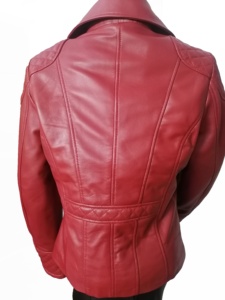 Chaqueta de cuero genuino de alta calidad para mujer de otoño invierno Color transpirable con producto de estilo fresco - Product Image 5