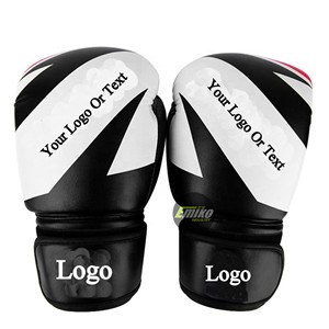 Gants de boxe en cuir à doigts entiers avec lacets, gants d'entraînement bleus, blancs, jaunes, couleurs personnalisées disponibles, gants de boxe - Product Image 5
