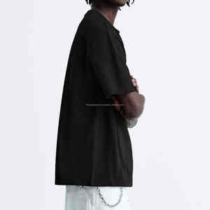 Camiseta de Manga Corta de Lujo para Hombre, de Alta Calidad, Diseño de Logotipo Personalizado, Hombros Caídos, 100% Algodón, Sublimación de Alta Densidad - Product Image 3