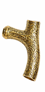 Bastón Plegable Victoriano de Lujo con Mango de Latón Grabado, Bastón de Madera Hecho a Mano en Estilo Steampunk, Regalo para Uso Diario - Product Image 4