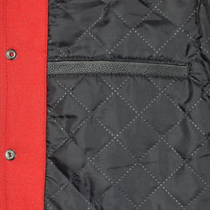 Blouson universitaire de baseball pour homme, personnalisé avec broderies et écussons, style Letterman, col montant, respirant, en laine, pour l'hiver - Product Image 4