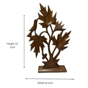 Handmade Leaf <b>Bird</b> Wooden Candle <b>Stand</b> Botanical Tealight Holder Home Decoration for Christmas Wedding - Product Image 2