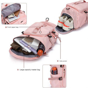 Wholesale Custom Logo Duffel Sports Bag with <b>Shoe</b> Wet Compartment <b>Waterproof</b> Gym Bag for <b>Men</b> Women Travel Sports Fitness Workout - Product Image 4