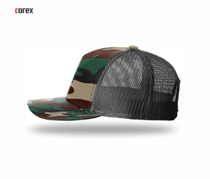 Casquette Trucker en Maille Camouflage Personnalisée 5 Panneaux Ajustable Respirante Imperméable Extérieur Décontractée Unisexe Hiver Pêche Voyage Mode - Product Image 4