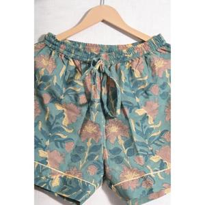 Conjunto de pijama corto de algodón estampado para mujer, ropa de dormir cómoda, traje de noche ligero para verano - Product Image 6