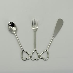 Nouveauté, design innovant, produit en promotion, outils à fromage en acier inoxydable de petite taille, cuillère et fourchette avec finition miroir pour utilisation à table - Product Image 2