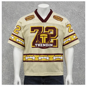 Camiseta Corta de Manga Corta con Estampado Personalizado al por Mayor, Unisex, Estilo Baloncesto, Ropa Urbana, Jersey de Fútbol, Malla Transpirable - Product Image 2