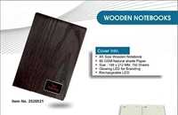 Carnet de notes A5 haut de gamme avec couverture en bois et logo LED rechargeable |   192 pages |   Agenda d'affaires de luxe en bois avec couverture rigide