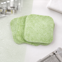 Almohadillas de Algodón de Doble Cara Y567, Color Verde Manzana, Sin Pelusas, para Desmaquillar y Aplicar Tónico, para el Cuidado Profesional de la Piel