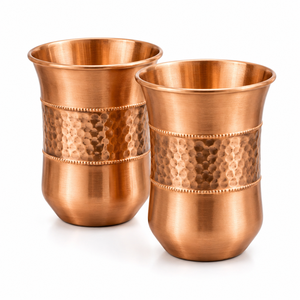 Juego de Vasos de Cobre Puro Hechos a Mano para la Salud y Desintoxicación, Diseño de Diamante Martillado, Taza de Agua de Cobre para el Hogar - Product Image 6