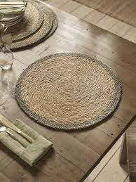 Set de table en jonc de mer écologique, fait main, tissé, pour la maison, le café, la restauration - Product Image 2
