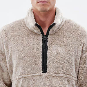 Sudadera con capucha de forro polar Sherpa para hombre, con cremallera completa, chaqueta de invierno cálida de felpa polar, para senderismo y camping al aire libre - Product Image 1