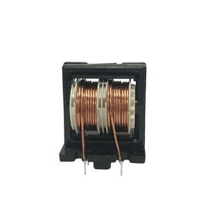 Coupled Inductor EMI Filter Choke Coil <b>with</b> Copper Windings and Black Plastic <b>Frame</b> - Product Image 1