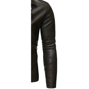 Premium Quality Leather Winter <b>Jacket</b> for Men with Front Logo Reversible & Heated Waterproof & Windproof Wool <b>Lined</b> - Product Image 4