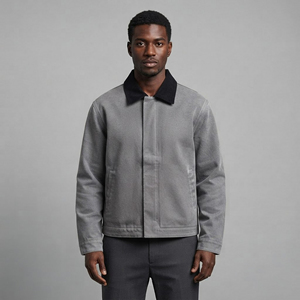 2026 <b>Custom</b> Fashion Men's Regular Sleeve Street Wear Vintage Washed Ripped Front <b>Denim</b> Breathable zipper <b>Jacket</b> for man - Product Image 4