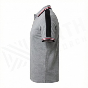 Vente en gros de polos pour hommes sur mesure avec logo imprimé, nouveau design, couleur unie, tissu tricoté, fabriqué au Pakistan - Product Image 3