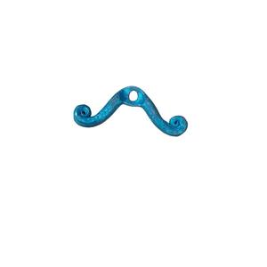 Fournitures en gros pour la fabrication de bijoux : Fermoirs métalliques bleus en boucle, connecteurs, crochets, apprêts, petites breloques, pendentifs à bas prix - Product Image 3