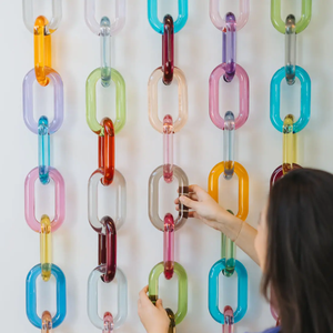 Décoration Murale Faite Main Écologique en Résine Façon Chaîne, Étanche et Personnalisable pour Fête de Remise de Diplôme FAIZA CRAFT FC-6181 - Product Image 1