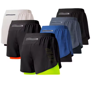 <b>Men</b>’s Double Layer Running <b>Shorts</b> Quick Dry Gym Workout Fitness Training <b>Shorts</b> - Product Image 1
