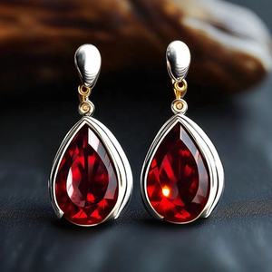 ต่างหูห้อยเงินสเตอร์ลิง925ใหม่ล่าสุดเครื่องประดับอัญมณีชั้นดีดีไซน์เนอร์น้ำหนักเบา - Product Image 4