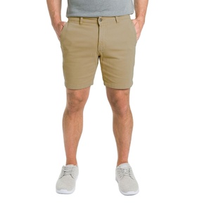 Precio al por mayor de alta calidad logotipo personalizado 100% algodón elástico cremallera frontal Fly múltiples bolsillos Chino pantalones cortos para hombres de BD - Product Image 3