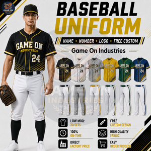 Tenue de baseball personnalisée pour hommes, kit complet par sublimation, maillot respirant avec pantalon long – Fabricant - Product Image 3