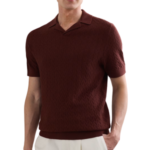 Camiseta de Cuello en V de Punto 100% Algodón de Primera Calidad para Hombre, Ecológica, Suave, Transpirable, Informal, Cómoda, Ligera, 220 Gramos - Product Image 5