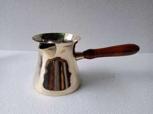 Blue Enameled Brass Turkish Coffee Pot Set Meenakari Art Brass Cezve Ibrik Coffee <b>Maker</b> Arabic Coffee Pot With Wooden Handle - Product Image 5