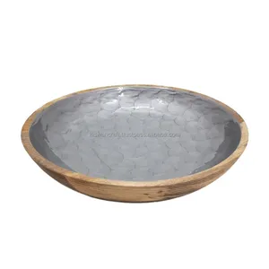 Nouveauté Bol de service en bois de forme personnalisée Écologique Luxe Élégant Grande taille Collations Articles de cuisine Vaisselle - Product Image 6