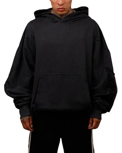 Sudaderas con Capucha Extra Grandes Personalizadas para Hombre, Estilo Urbano, Hombros Caídos, Diseño Personalizado, Lavado, Logotipo Bordado Personalizado - Product Image 3