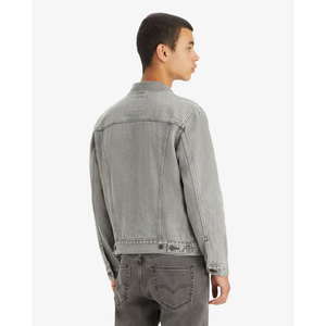 Veste en jean unie pour homme, dernière collection, coupe décontractée personnalisée, style tendance, en denim délavé - Product Image 2