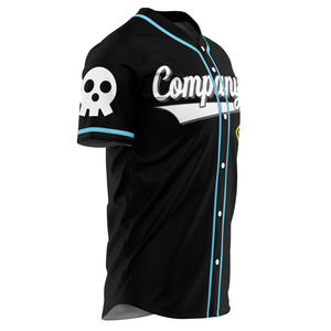 Professional Baseball Softball Jersey Breathable Sublimated Printed Mesh V-neck Custom Design Team Uniform - Product Image 2