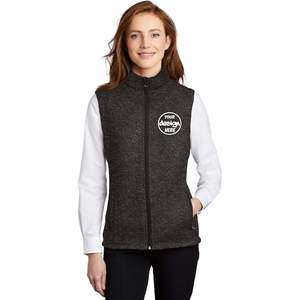 Chalecos de Forro Polar Personalizados para Mujer L236, Bordado Personalizado, Agrega Tu Propio Logotipo o Texto, Chaleco Suéter Elegante - Product Image 1