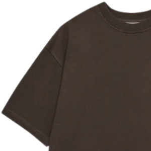 Camiseta Premium para Hombre, 100% Algodón, Bordada, 230g, Color Marrón Oscuro, Cómoda, Informal, Estilo Urbano, Suave y Transpirable - Product Image 4