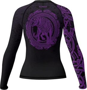 Custom Design Men's Long Sleeve Rashguard BJJ Compression Wear 100% Polyester Premium Quality OEM Service <b>Heat</b>-Transfer Printed - Product Image 3