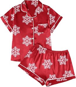 Conjunto de Pijama de Manga Corta con Estampado de Leopardo para Mujer, Ropa de Dormir Informal de Algodón, Pantalones Cortos de Verano de Dos Piezas, Cuello Camisero con Botones - Product Image 4