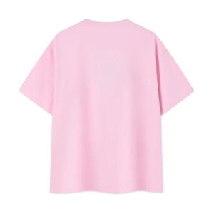 เสื้อยืดแขนสั้นผู้ชายสีฟ้าอ่อนทรงโอเวอร์ไซส์ ผ้าเจอร์ซีย์คอตตอน 100% สีพื้น คอกลม สไตล์ลำลอง ทรงปกติ - Product Image 4