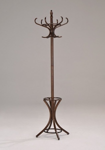 Modern design Bentwood coat rack standing wooden <b>hat</b> <b>stand</b> entryway coat tree with umbrella holder customized designs - Product Image 3
