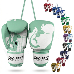 Guantes de Boxeo de Piel Sintética PU de Diseño Nuevo, Personalizados OEM ODM con MOQ Bajo, Resistentes para Entrenamiento de Artes Marciales, Cómodos - Product Image 1