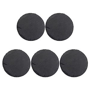 Sous-verres carrés en ardoise noire naturelle personnalisés, ensemble de sous-verres en pierre résistants à la chaleur, tapis de protection pour tasses, pour la décoration de la maison, du bar et du restaurant - Product Image 3