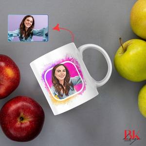 Mug à café en céramique blanc de 11 oz pour sublimation, tasse personnalisée avec photo, mug avec logo personnalisé, cadeau pour le bureau et la maison - Product Image 1