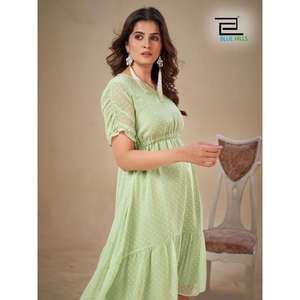 MODA GEORGETTE DISEÑADOR BUTTI TRABAJO UNA PIEZA PISTA - Product Image 1