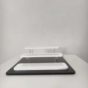 Espositore per occhiali da sole da tavolo in acrilico bianco nero Design semplice