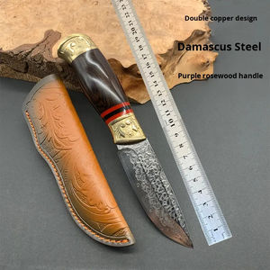 Customizable OEM Stainless Steel Outdoor Hunting Fixed Blade <b>Knife</b> with Serrated Edge and Clip Point-Survival & <b>Utility</b> <b>Knife</b> - Product Image 4