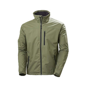Chaqueta Softshell Impermeable Verde Oliva para Hombre, Cuello Alto, Cierre de Cremallera, Ropa Casual para Exteriores, Temporada de Otoño, Corte Regular - Product Image 1
