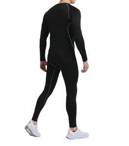 Customized Reversible Thermal Compression <b>Base</b> <b>Layer</b> for Men Quick Drying Athletic <b>Base</b> <b>Layer</b> for Running Gym Workouts - Product Image 4