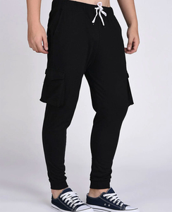 Jogging en coton respirant, taille élastique, coupe slim, pantalon décontracté pour homme, pantalon de sport, tenue de sport quotidienne. - Product Image 4