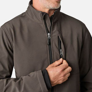 Chaqueta Cortavientos Unisex con Capucha, Color Verde Oscuro, Cierre de Cremallera, Estilo Casual, para Invierno, Carcasa de Poliéster Sólido - Product Image 2